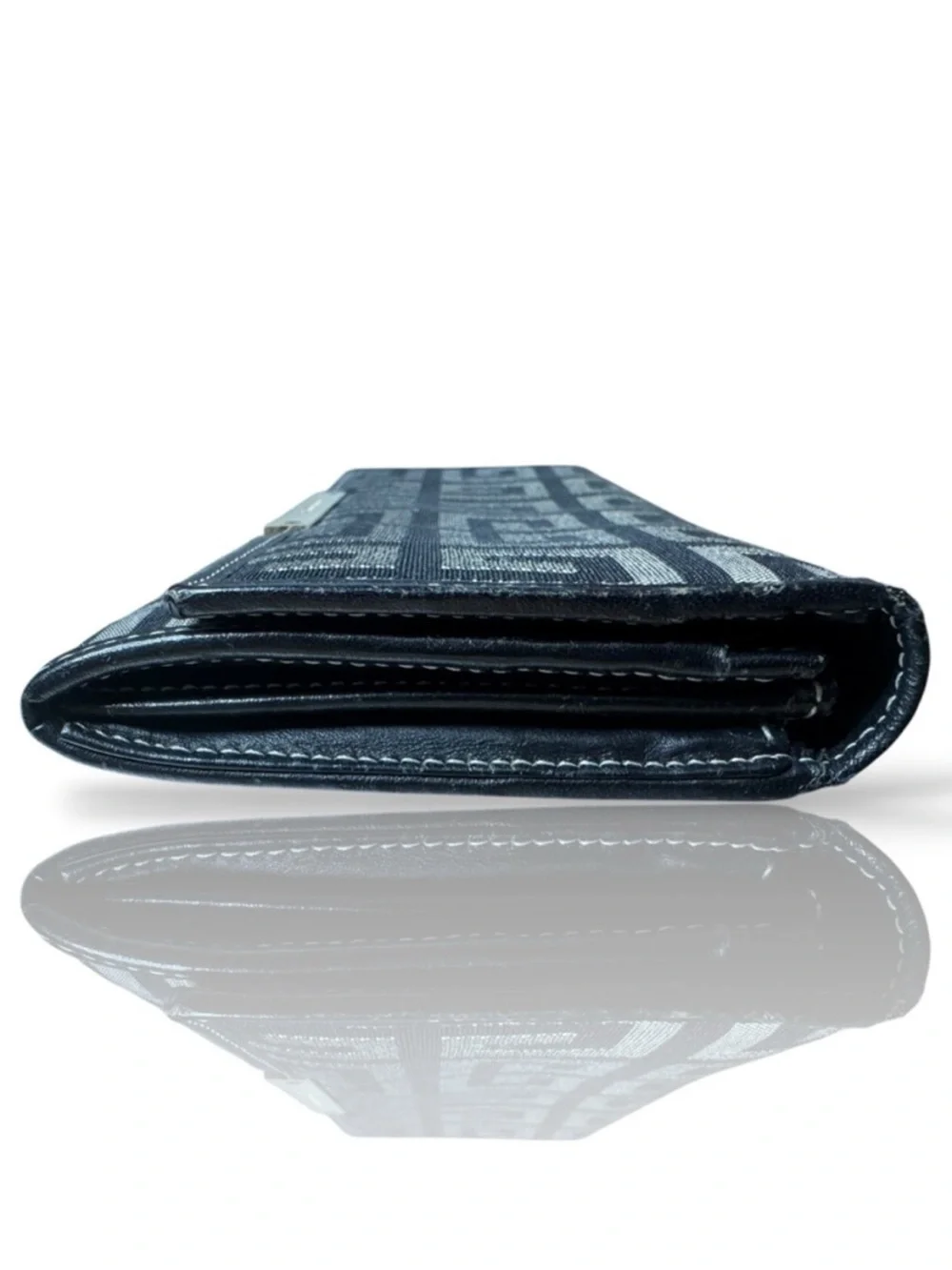 Givenchy Black & Beige Geometric Logo Continental Wallet